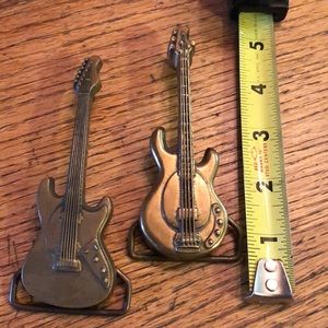 Vintage collectible solid brass belt buckles